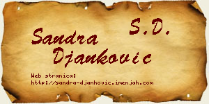 Sandra Đanković vizit kartica